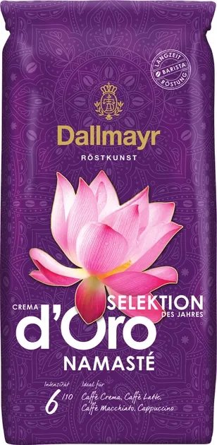 Кофе в зернах Dallmayr Crema d'Oro Namaste Выбор года жареный 1 кг (4008167035503)